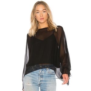 NWT Ramy Brook sheer silk layered cami Susie top